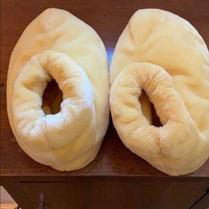 Mickey Mouse slippers.